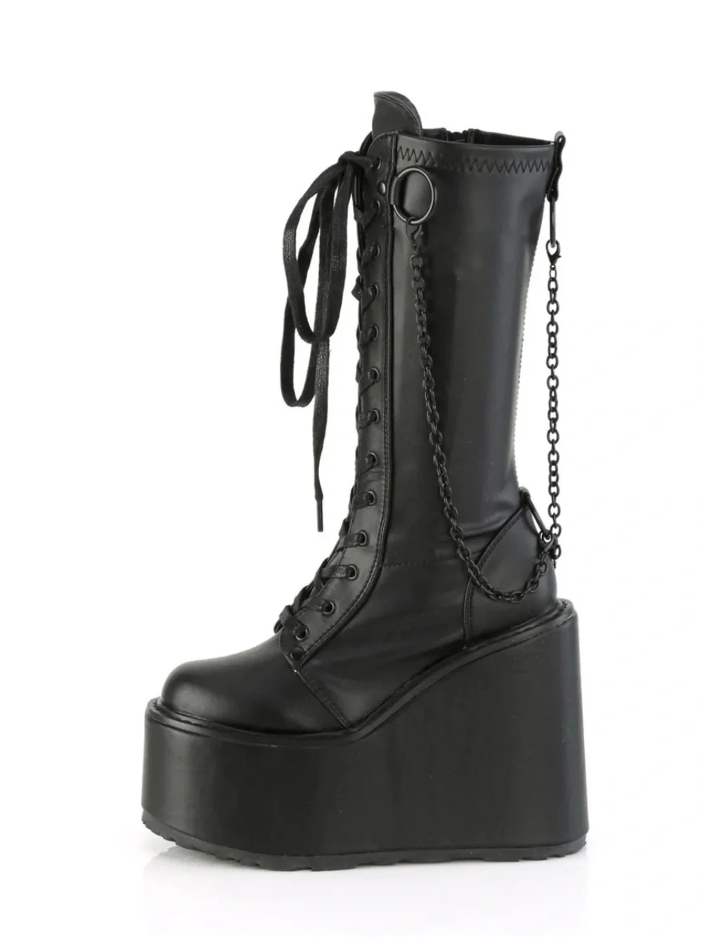 Demonia Swing-150 Platform STRETCH KNEE-HI Boots  Size 8